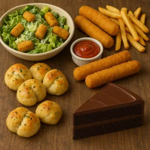 Appetizers, Salads & Desserts